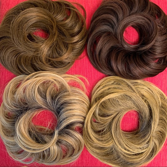 Dk Ash Blonde SECRET EXTENSIONS Tousled Twist Updo - Picture 8 of 9